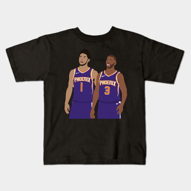 Devin-Booker Kids T-Shirt by patonvmaynes